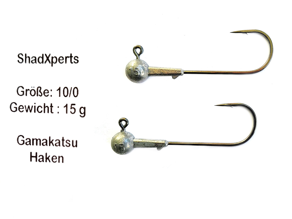 Shadxperts Jig  mit Gamakatsu Haken - Größe 10/0  - 15 g