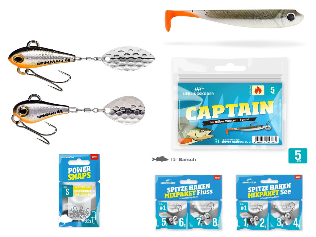 Barsch-Set Captain - Typ S - Lieblingsköder & SpinMad