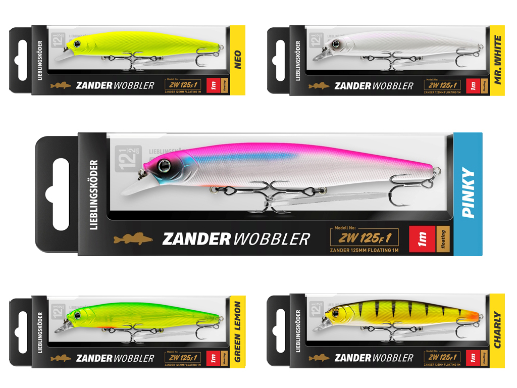 LIEBLINGSKÖDER - Zanderwobbler-Set Trüb BIG - 5 er Set