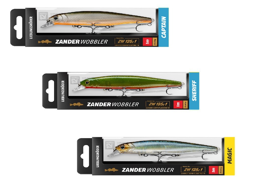 LIEBLINGSKÖDER - Zanderwobbler-Set Klar 1 - 3 er Set