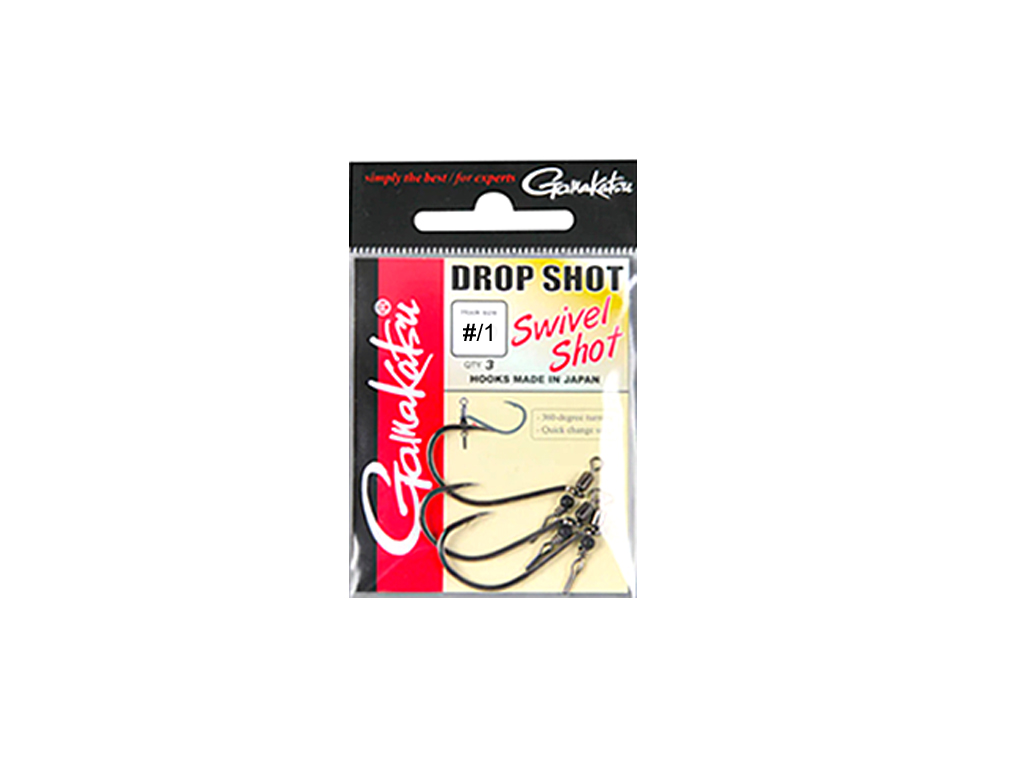 GAMAKATSU Drop Shot Swivel Hook Swivel Hook Gr. # 1