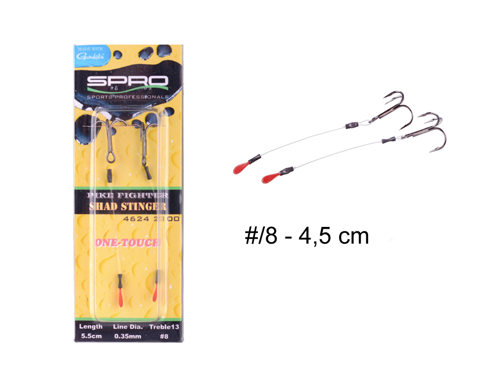Spro Shad Stinger - One Touch - # 8 - 4,5 cm