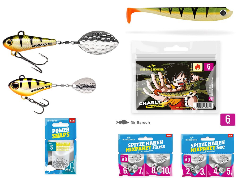 Barsch-Set Charly - Typ M - Lieblingsköder & SpinMad
