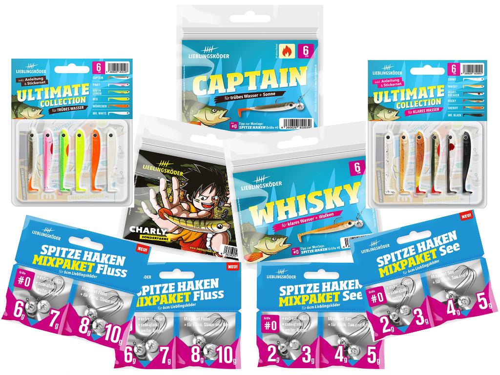 Lieblingsköder 6 cm - Barsch - großes Starter-Set