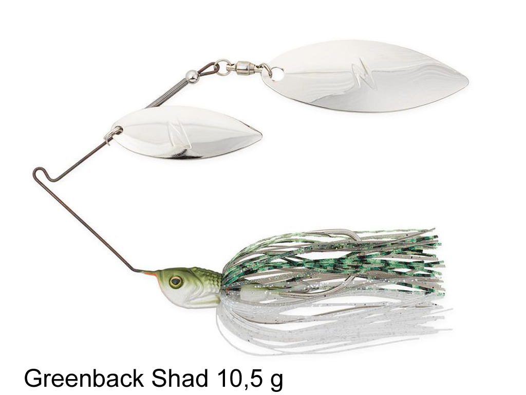 Z-Man SlingBladeZ -Spinnerbaits - Double Willow 10,5 g - Greenback Shad