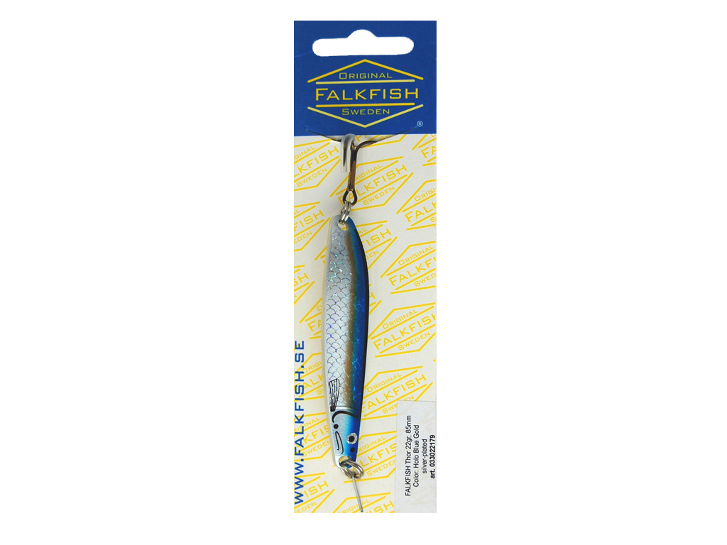 Falkfish Thor - Blinker Holo Blue Gold 22 g 85 mm