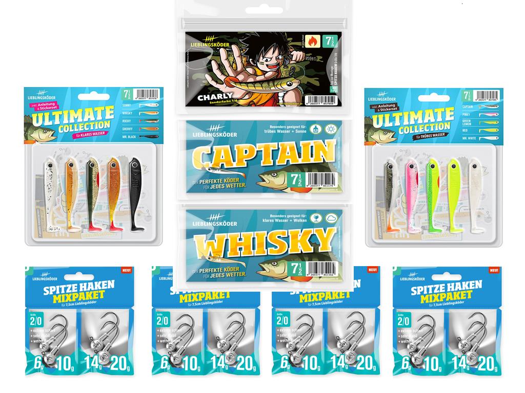 Lieblingsköder 7,5 cm - Barsch - großes Starter-Set