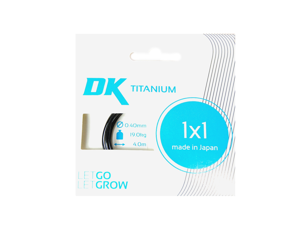 DEKA Titanium 1x1 - Vorfachmaterial - 4 bis 8 m - Made in Japan DEKA Titanium 1x1 - 0,40 mm - 4 m - 19 Kg