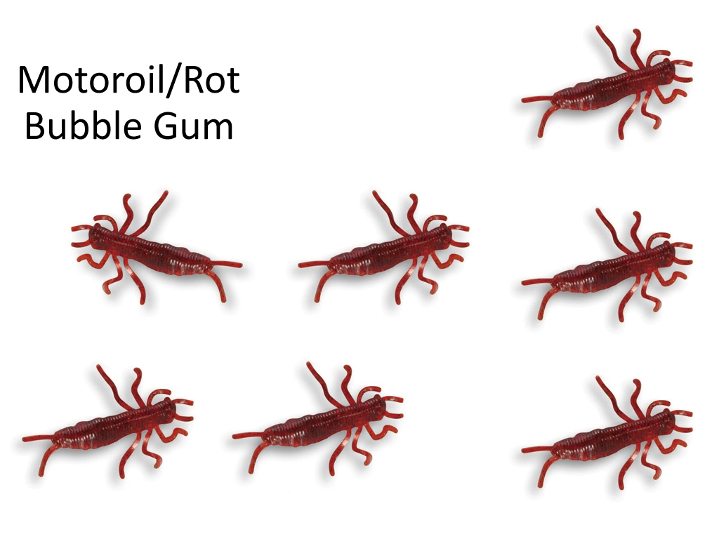 Pro Baits Nymphe 50 mm - Motoroil/rot