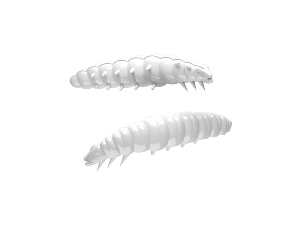 LIBRA LURES - Larve Cheese - 35 mm - White 001