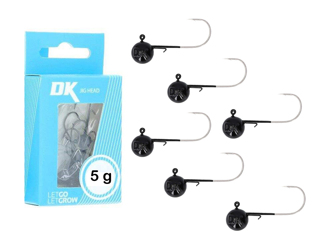 Deka Jigkopf - rund - schwarz - Gr. #1 - 5 g