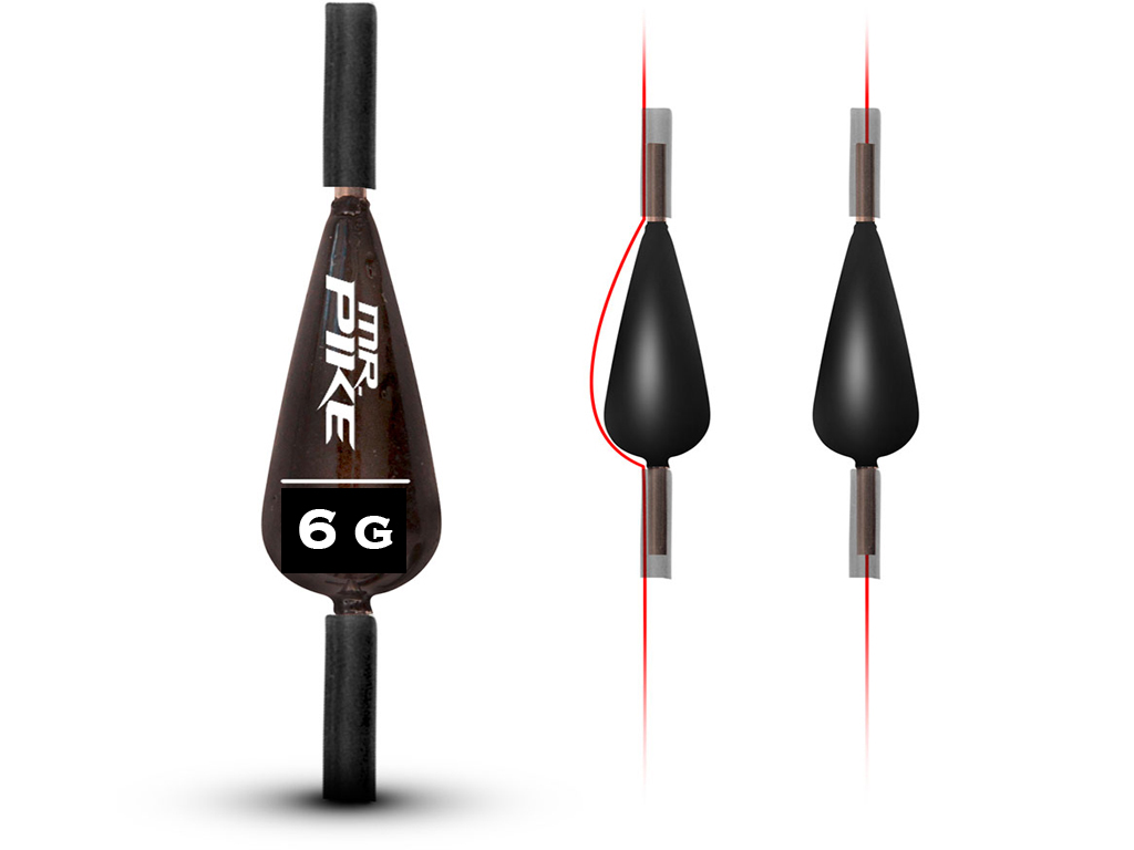 MR. Pike Slide Sinker - Bleie 6 g