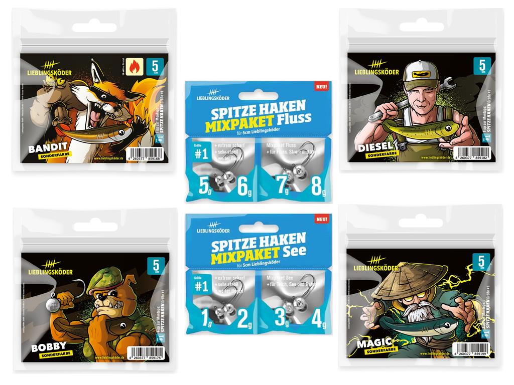 Lieblingsköder - Barsch 5 cm  - Sonderfarben-Set