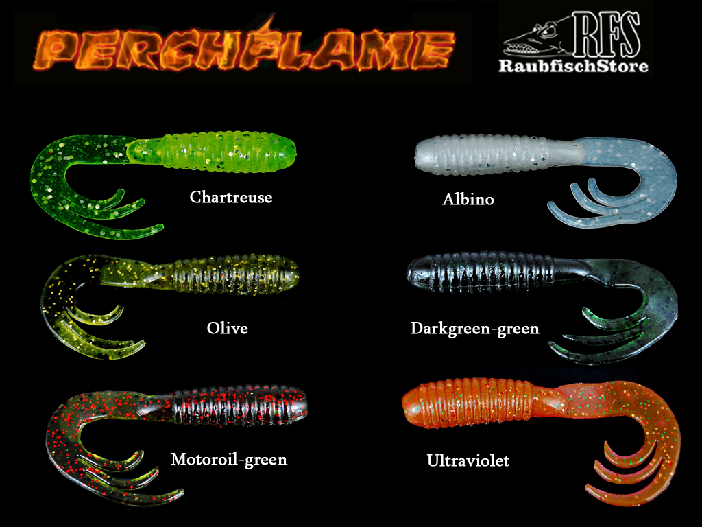 RFS Perch Flame  - 6 cm - 2,1 g - Barsch und Zanderköder - 6 Farben