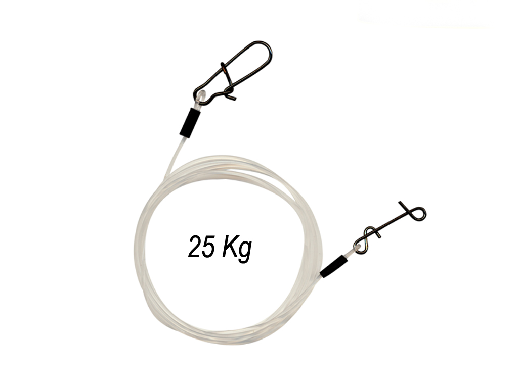 Seika Pro - Fluorocarbon- Vorfach mit No Knot 60 cm - 0,60 mm - Tragkraft 25 Kg