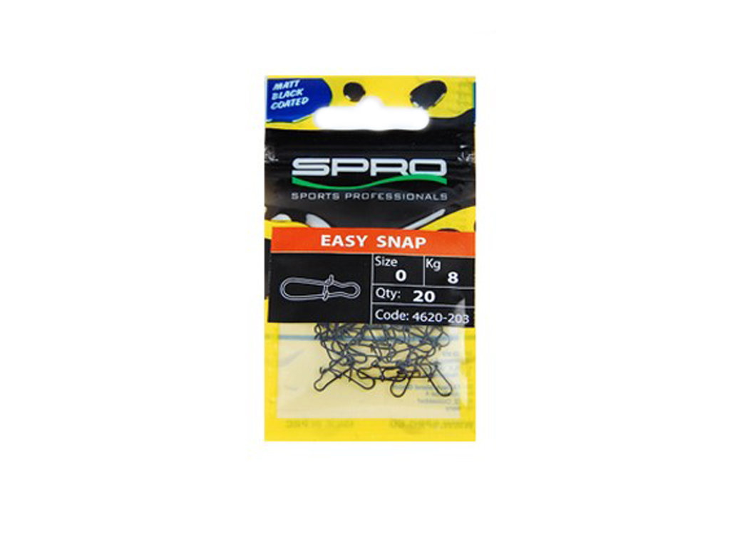 Spro Matte Black - Easy Snap Größe     0 - Tragkraft 8 kg