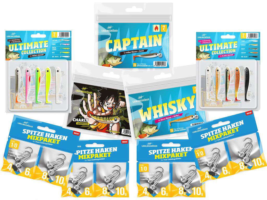 Lieblingsköder 7 cm  - Barsch - großes Starter-Set