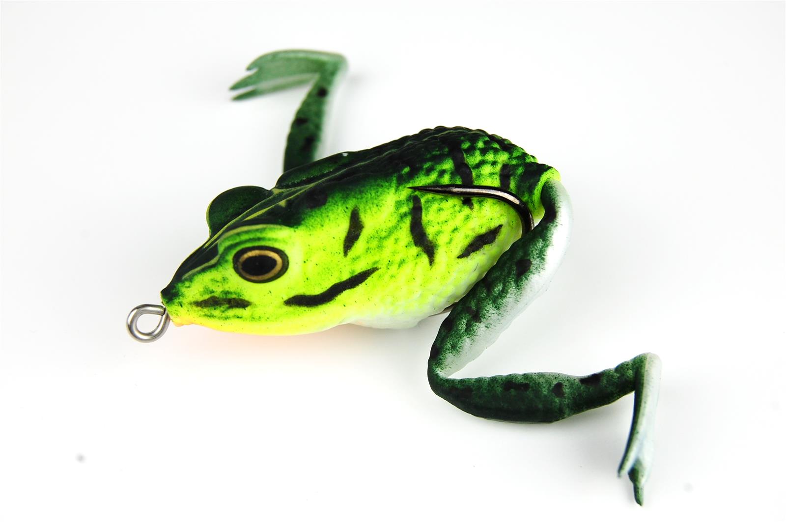 Jenzi Frosch The Prinz - Topwater 216 dunkelgrün - gelb