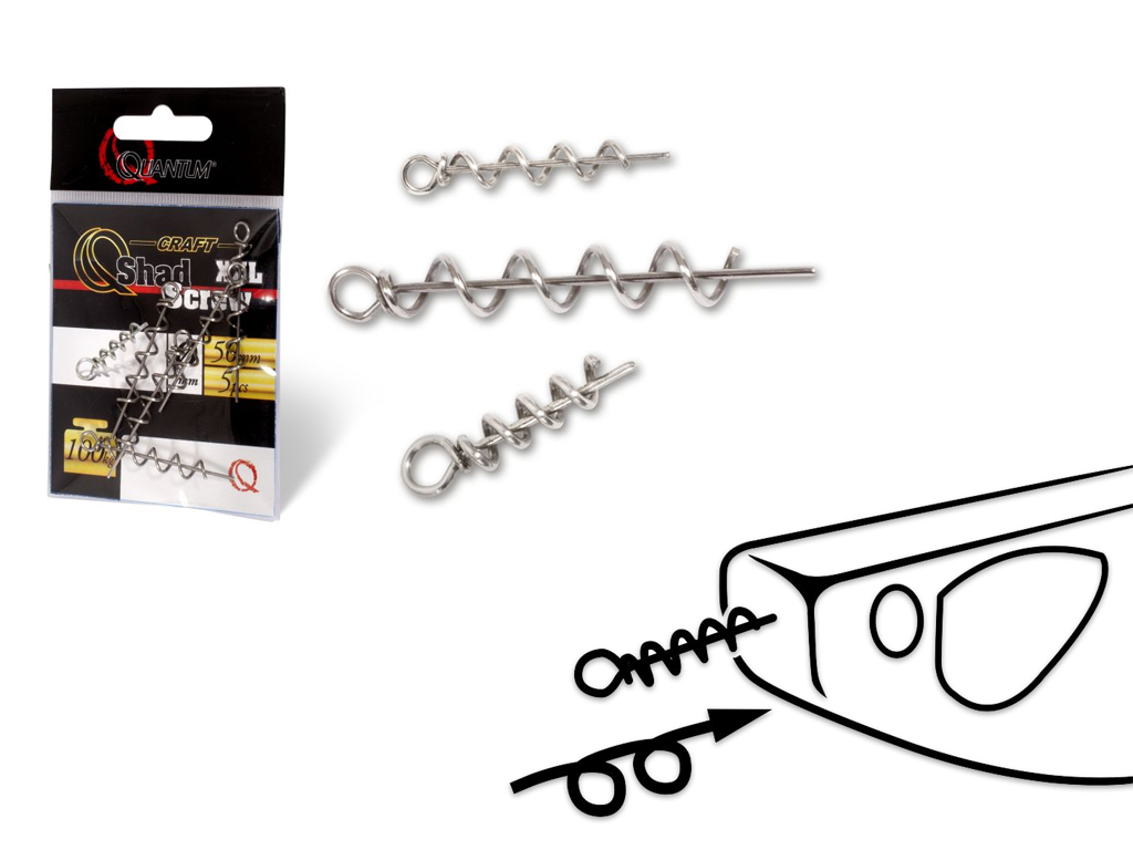 QUANTUM Shad Screws - 4 x 25 mm -  6 Stk.