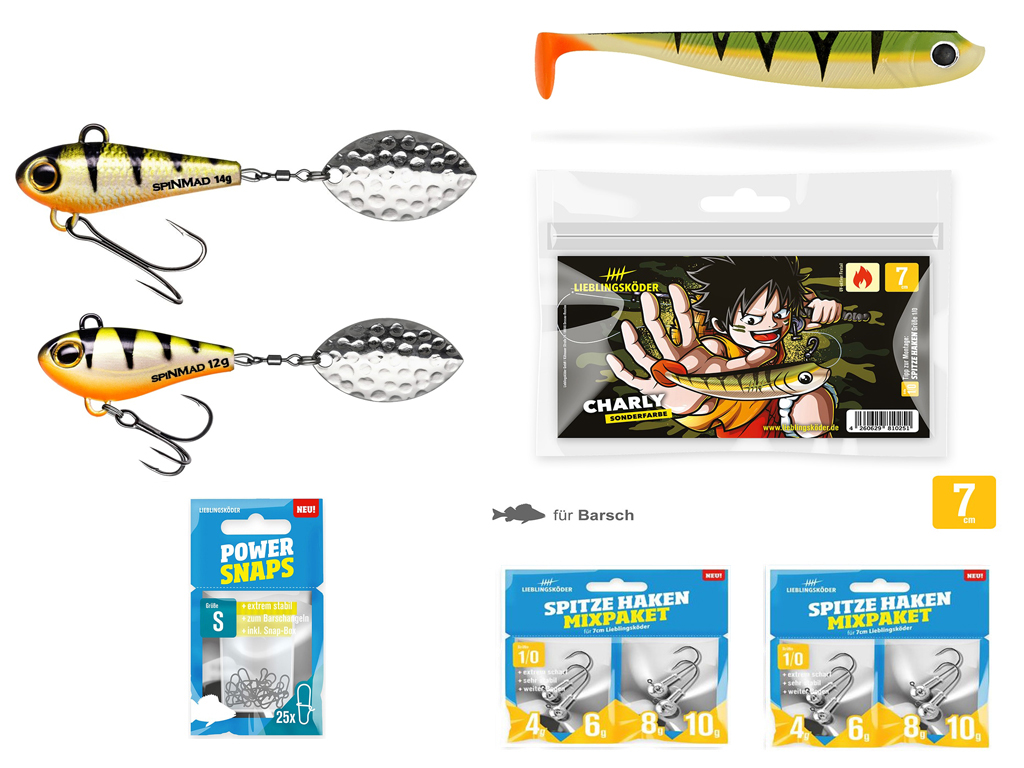 Barsch-Set Charly - Typ L - Lieblingsköder & SpinMad