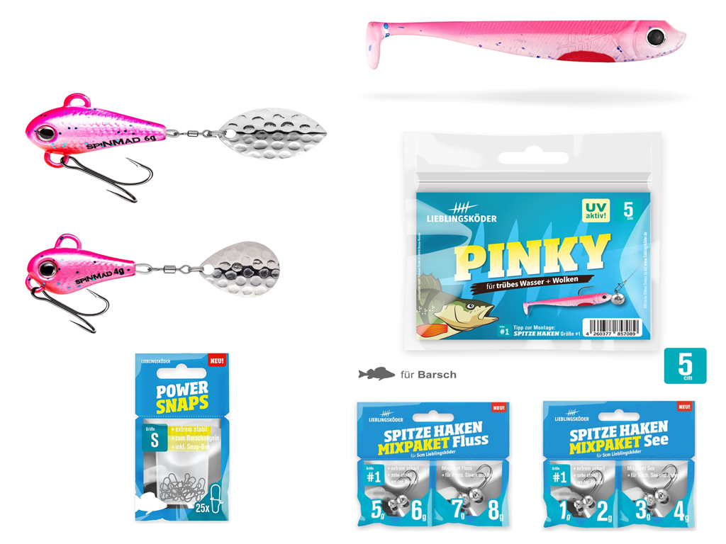 Barsch-Set Pinky - Typ S -  Lieblingsköder & SpinMad