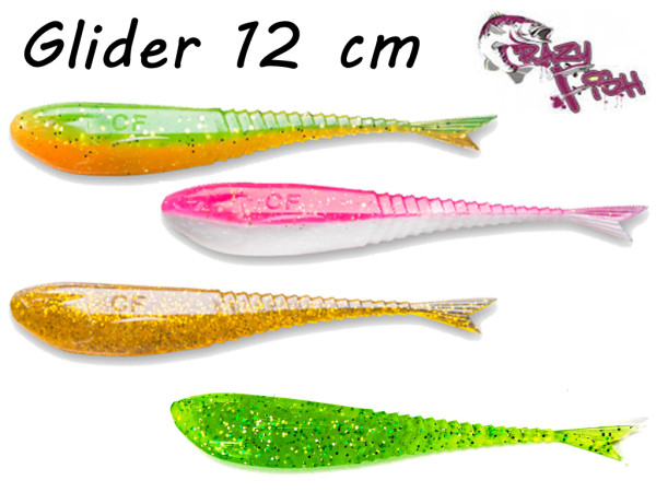 Crazy Fish Glider 12 cm 6 er Pack