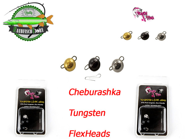 Crazy Fish -Tungsten Flex Heads - Cheburashka