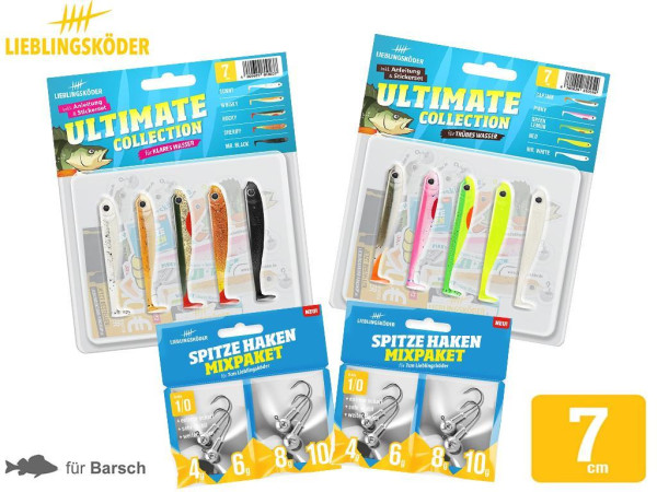 Lieblingsköder 7 cm - Barsch - kleines Starter-Set