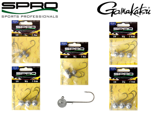 Spro Round Jig Head HD-90 - Gr. 2/0 - 5 bis 21 g