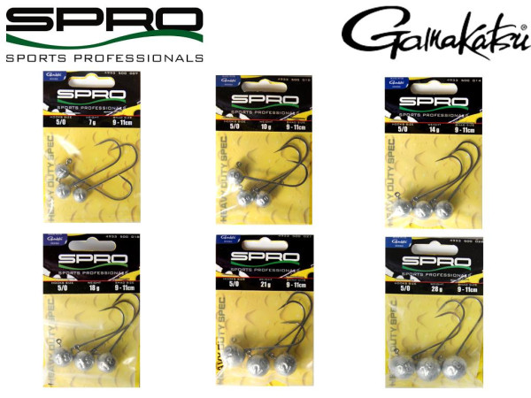 Spro Round Jig Head HD 90 - Gr. 5/0 - 5 bis 28 g