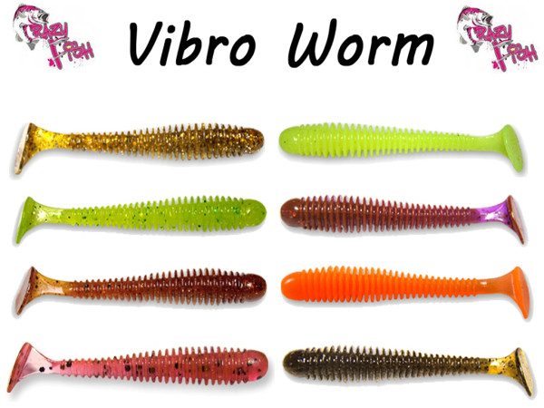 Crazy Fish - Vibro Worm 7,5 cm