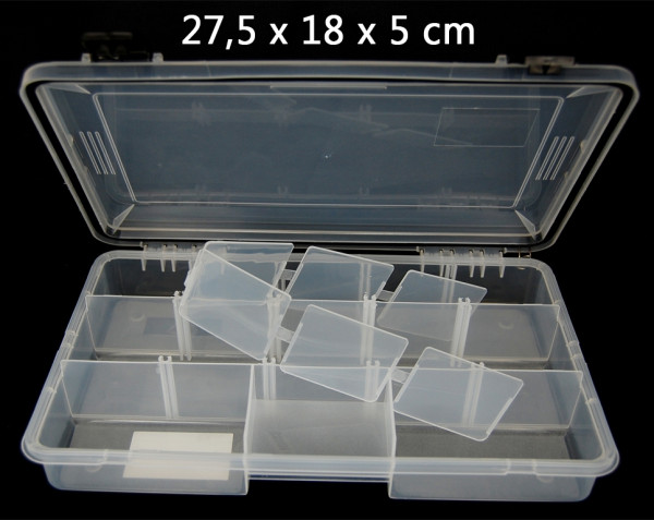 Tacklebox mit Dichtung 27,5 x 18 x 5 cm