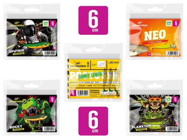 Lieblingsköder Sparpaket 6 cm Köder - Frühjahrsangebot !!!