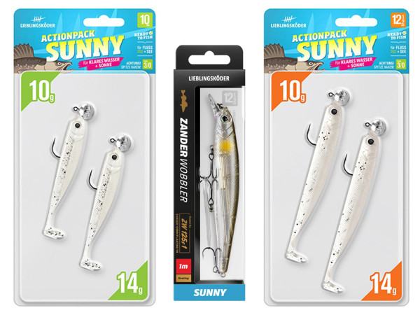 Zander Set Gummifisch & Wobbler - Sunny - Lieblingsköder
