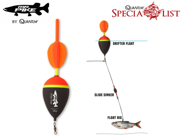 Mr. Pike Drift Float 125mm schwarz