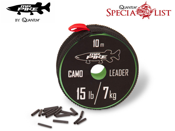 Mr. Pike Camo Coated Leader Material 10m