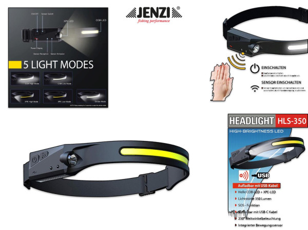 LED Kopflampe - Head Light HLS350 - JENZI