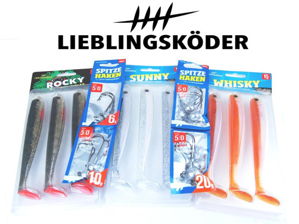 Raubfischstore - Lieblingsköder Räuberset 15 cm klares Wasser