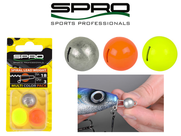 Spro - Spiral Lead Weight - Multi Color Pack - 5 bis 28 g