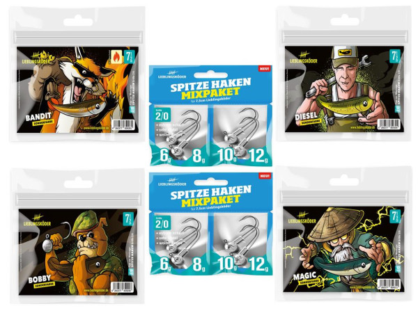 Lieblingsköder - 7,5 cm Sonderfarben-Set 1