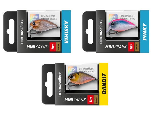 Mini Crank Set - Lieblingsköder - 3 er Set - Allround
