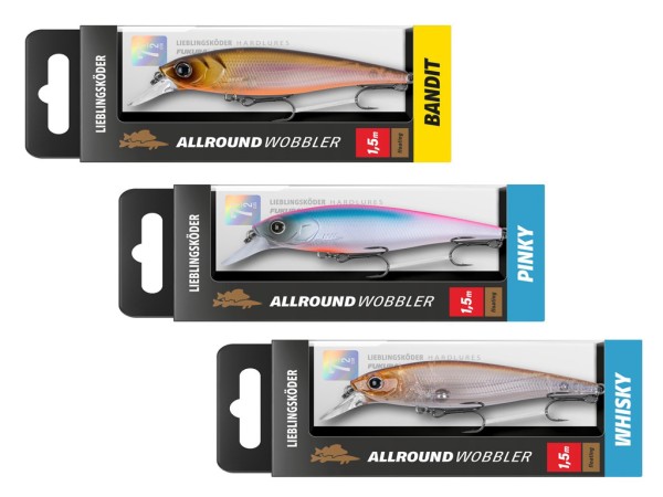 Allroundwobbler Set - Lieblingsköder - 3 er Set - Allround
