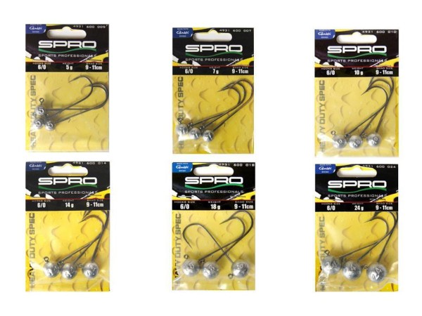 Spro Round HD Jighead 90 - Gr. 6/0 - 5 bis 24 g