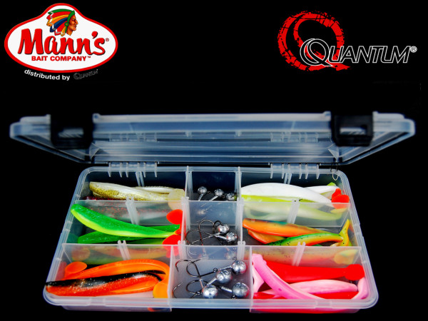 Quantum - Q Paddler Köderbox 12 cm trübes Wasser incl. Jigköpfe - Komplettbox