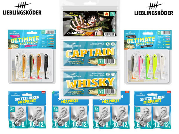 Lieblingsköder 7,5 cm - Barsch - großes Starter-Set