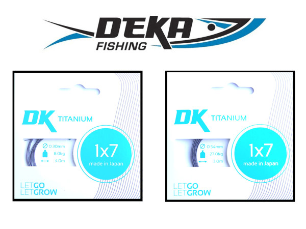 DEKA Titanium 1x7 - Vorfachmaterial - 3 bis 4 m - Made in Japan