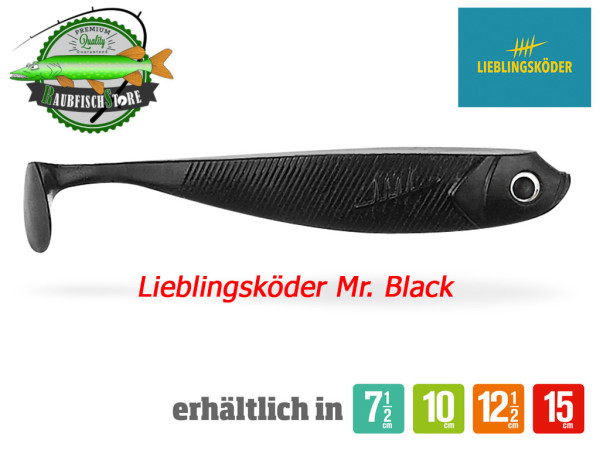 Lieblingsköder - Mr.Black - 7,5 bis 15 cm