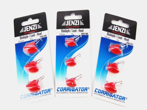 Jenzi Snap Heads - Rote Bleiköpfe