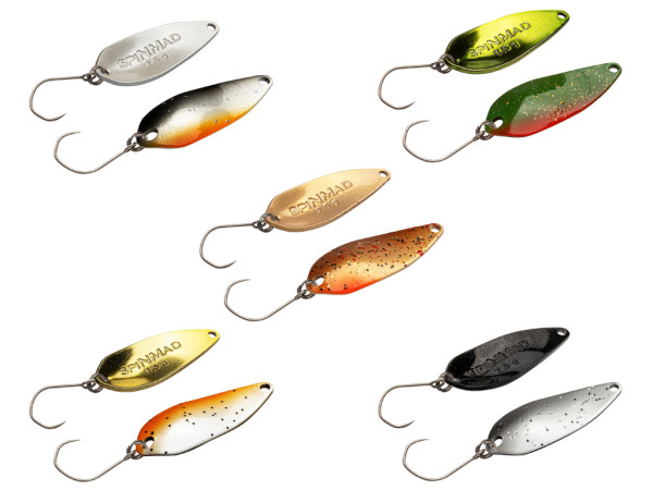 SPINMAD-Spoon-Set - 5 Spoons - 2,5 g - Klares Wasser