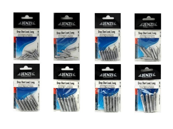 JENZI Drop-Shot Bleie - Long - 3 g bis 25 g